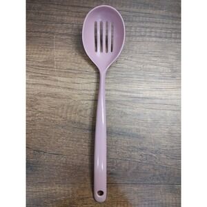COPCO Mauve Melamine Plastic Slotted Serving Spoon Kitchen Utensil 645 USA U66